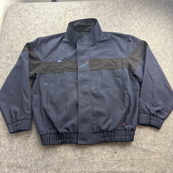 Workrite Other - VTG Workrite FR Jacket Mens Large Navy Nomex IIIA Soft Full Zip Workwear USA